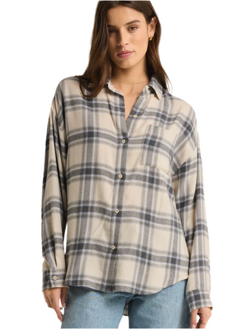 Z Supply River Plaid Thunder Cloud