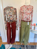 Sheer Floral Top