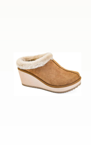 Corkys Tobacco Faux Suede