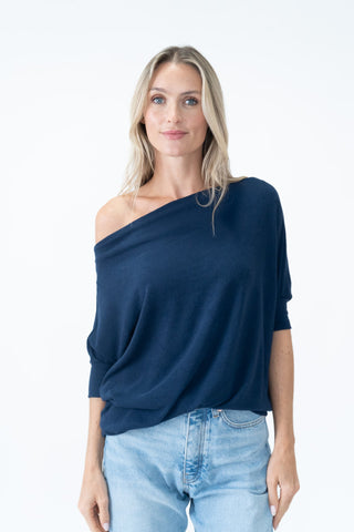 Sixfifty Anywhere Top Short Sleeve Navy