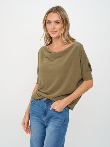 Sixfifty Anywhere Top Short Sleeve Olive