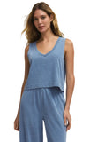 Z Supply Sloane V Neck Denim Tank